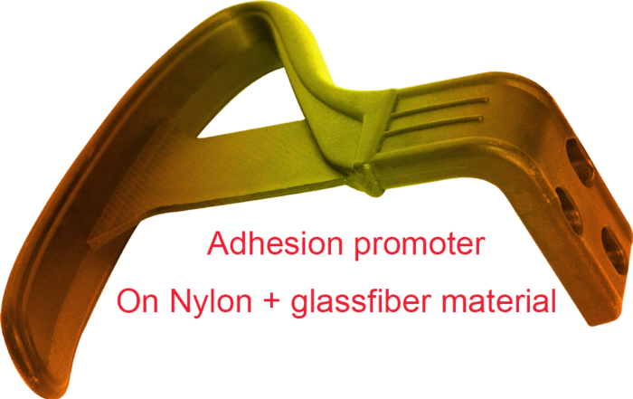 Adhesion promoter on glassfiber