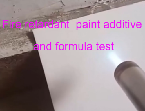 Fire retardant  paint additive and formula test