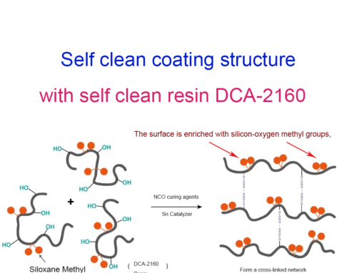 Self clean coating with DCA-2160 resin