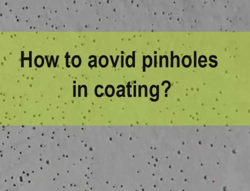 How to aovid pinholes in coating?