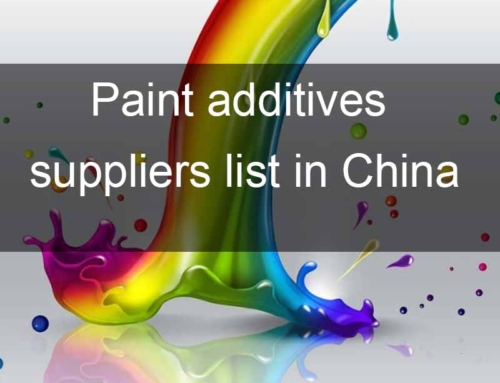 Paint additives suppliers list in China